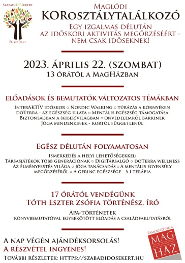 Maglódi KORosztálytalálkozó - április 22